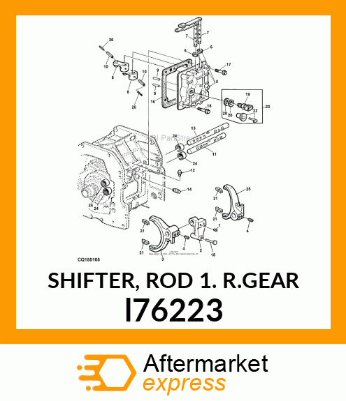 SHIFTER, ROD 1. R.GEAR l76223