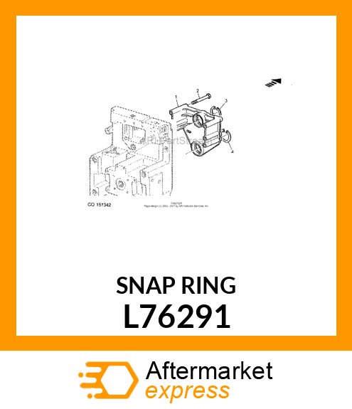 RING, SNAP 75X2,45 L76291