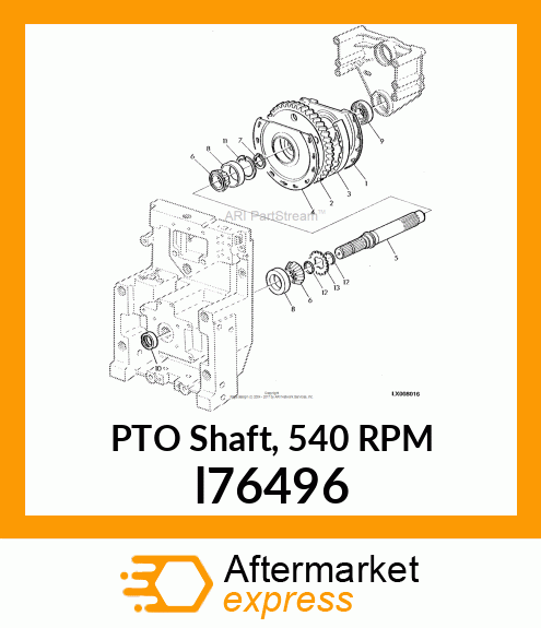 SHAFT, OUTPUT l76496