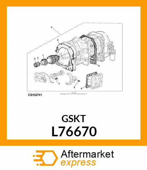 GASKET, GASKET L76670