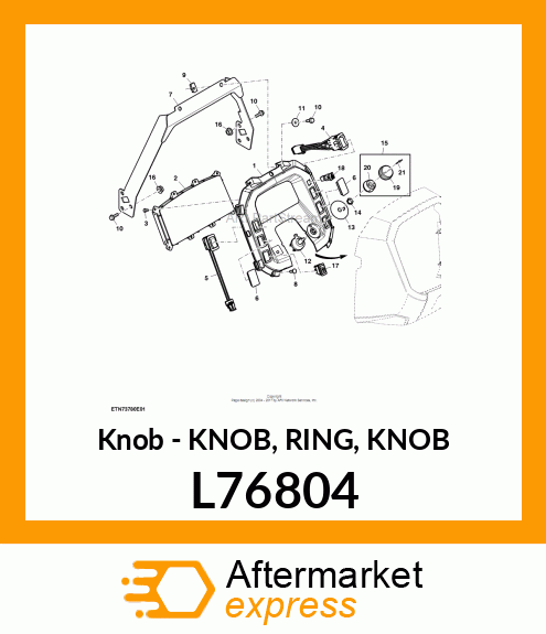 Knob - KNOB, RING, KNOB L76804