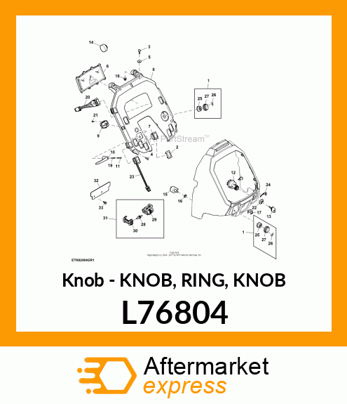 Knob - KNOB, RING, KNOB L76804