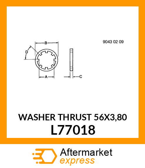 WASHER THRUST 56X3,80 L77018