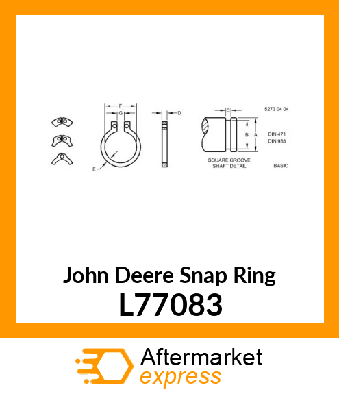 RING SNAP 42X1,95 DIN471 L77083