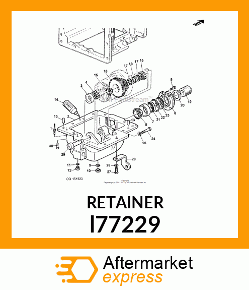 ROUND RETAINER, WASHER 37/52 l77229