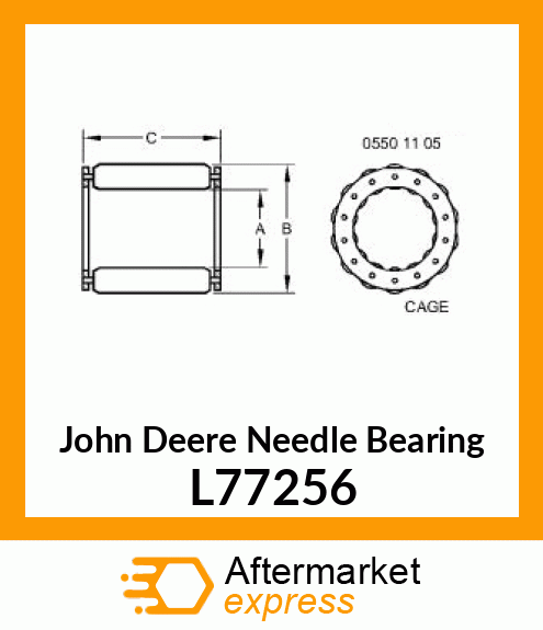 NEEDLE ROLLER CAGE L77256