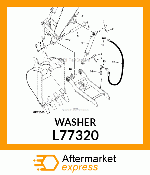 WASHER, WASHER 72X13X8 L77320