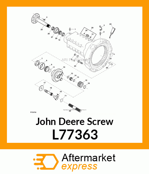 SCREW,SPECIAL W/FLANGE 12 POINT CAP L77363