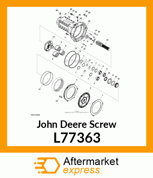 SCREW,SPECIAL W/FLANGE 12 POINT CAP L77363