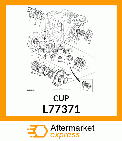 CUP,TAPERED ROLLER BEARING L77371