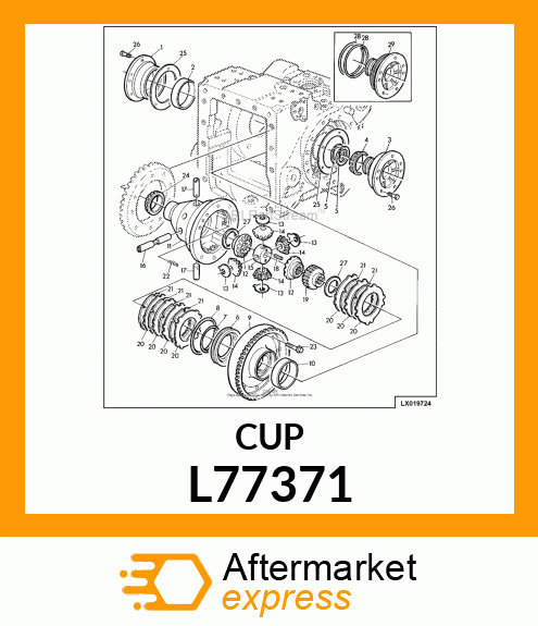 CUP,TAPERED ROLLER BEARING L77371