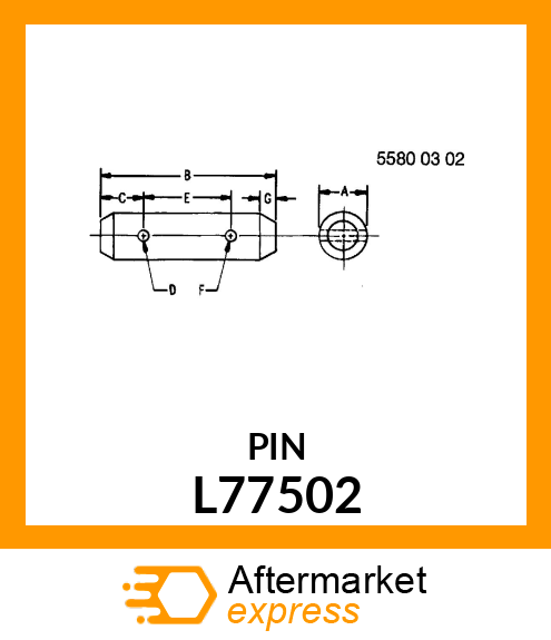 PIN FASTENER, DIAM.16 L77502