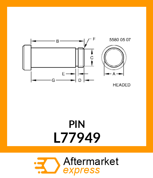 PIN,WELD L77949