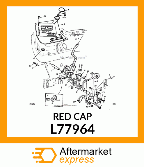 CAP, SHIFTER KNOB L77964