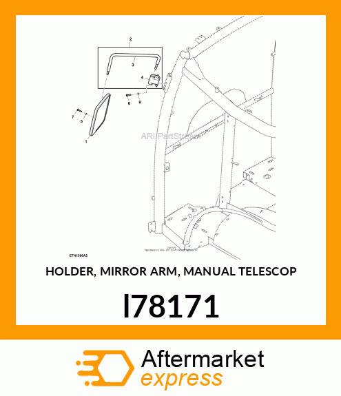 HOLDER, MIRROR ARM, MANUAL TELESCOP l78171