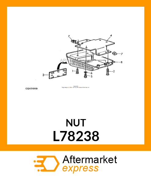 NUT,SPRING L78238