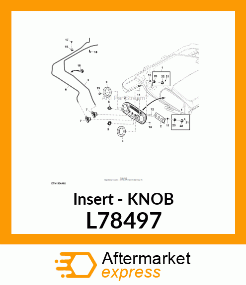 Insert - KNOB L78497