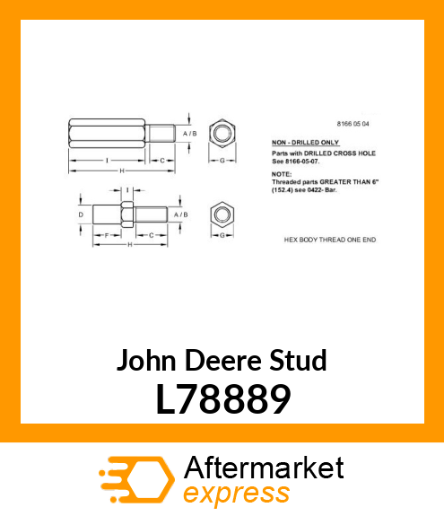 SCREW,SPECIAL, STUD L78889