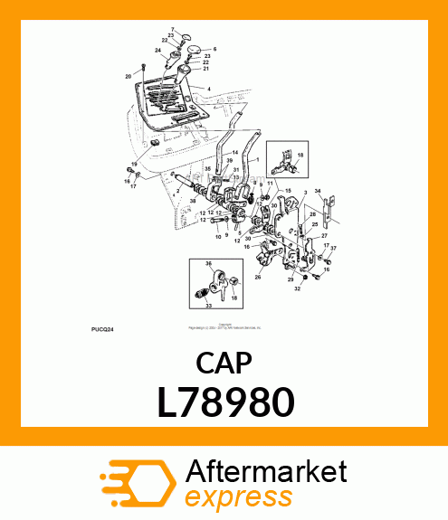 INSERT, KNOB (RED) L78980