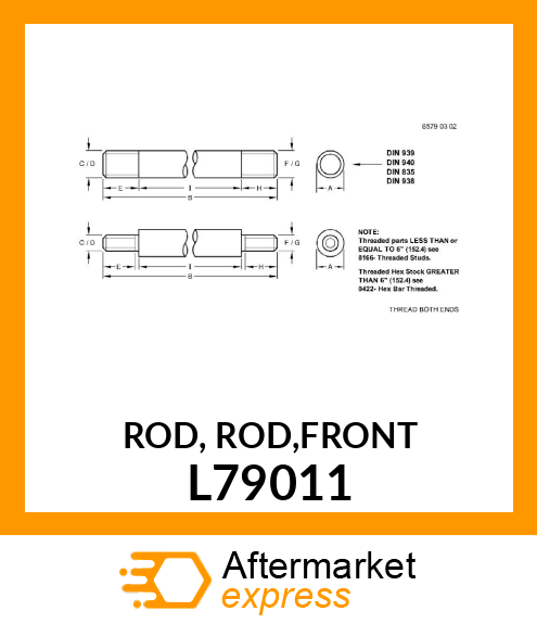 ROD, ROD,FRONT L79011