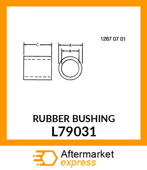 BUSHING,RUBBER L79031