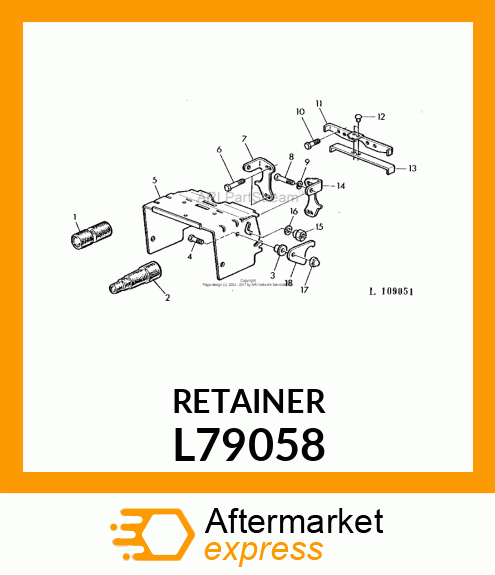 RETAINER, RH. L79058