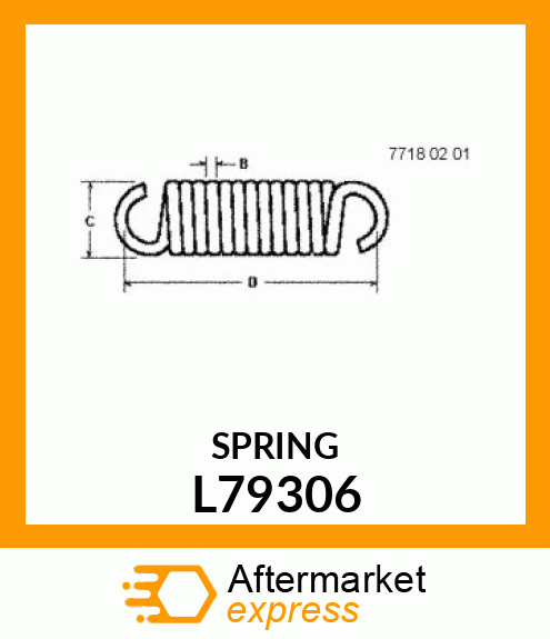 SPRING, EXTENSION L79306