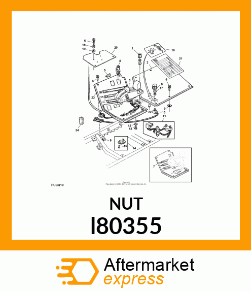 NUT,SPRING M5,ADJUSTABLE,SELF LOCKI l80355