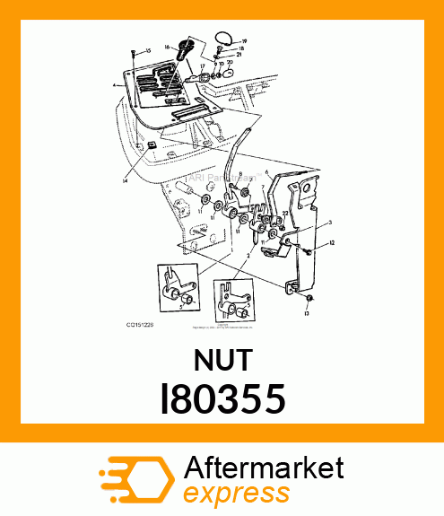 NUT,SPRING M5,ADJUSTABLE,SELF LOCKI l80355