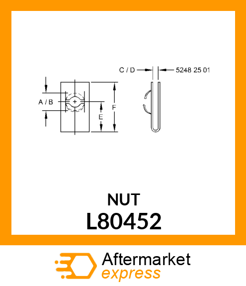 NUT, SPRING L80452