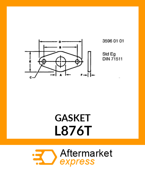 GASKET,WATER INLET L876T