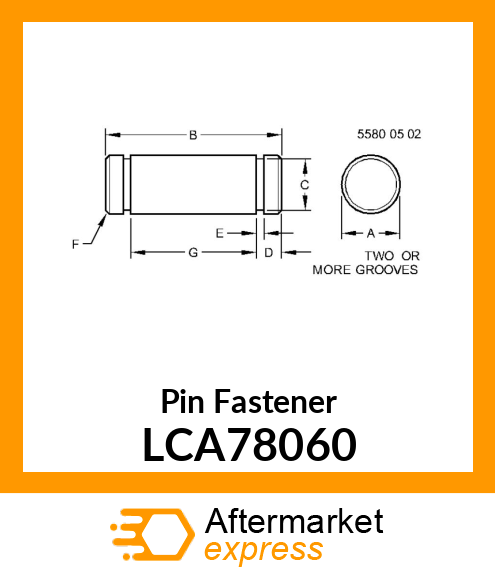 Pin Fastener LCA78060