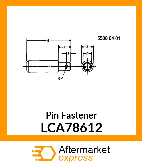 Pin Fastener LCA78612