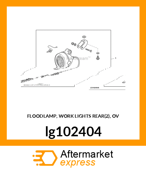 FLOODLAMP, WORK LIGHTS REAR(2), OV lg102404