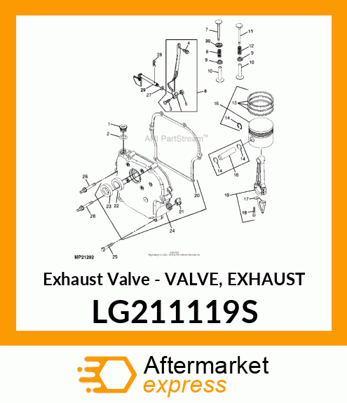 Valve Exhaust LG211119S