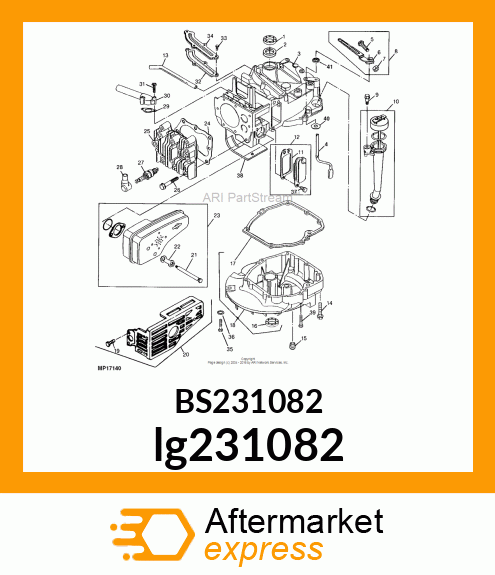 NUT, HEX MACHINE SCREW lg231082