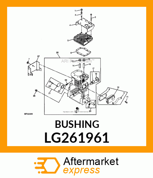 Bushing Guide Exhaust Valv LG261961