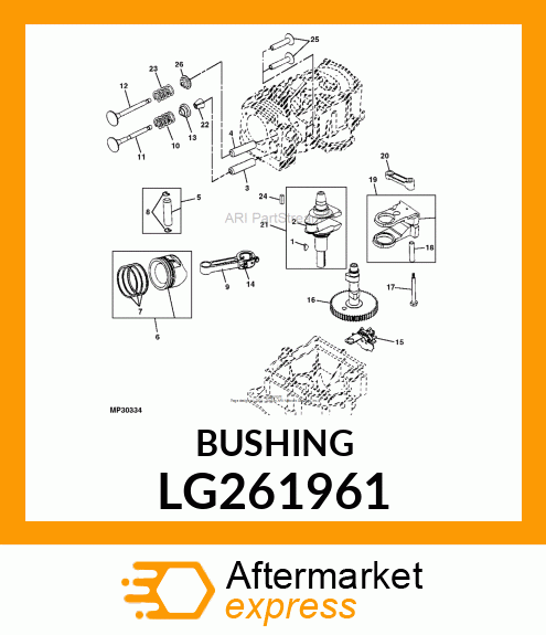 Bushing Guide Exhaust Valv LG261961