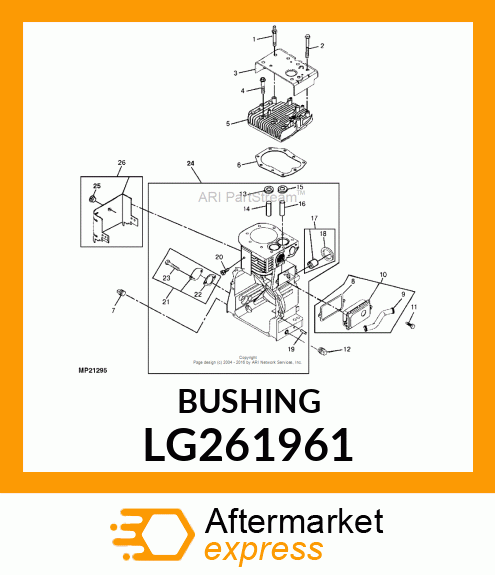 Bushing Guide Exhaust Valv LG261961