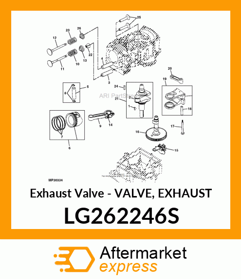 Exhaust Valve LG262246S