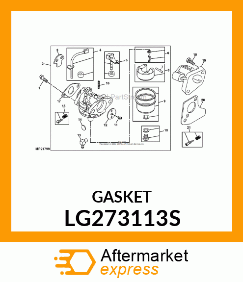 GASKET, INTAKE LG273113S