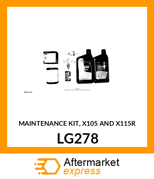 MAINTENANCE KIT, X105 AND X115R LG278