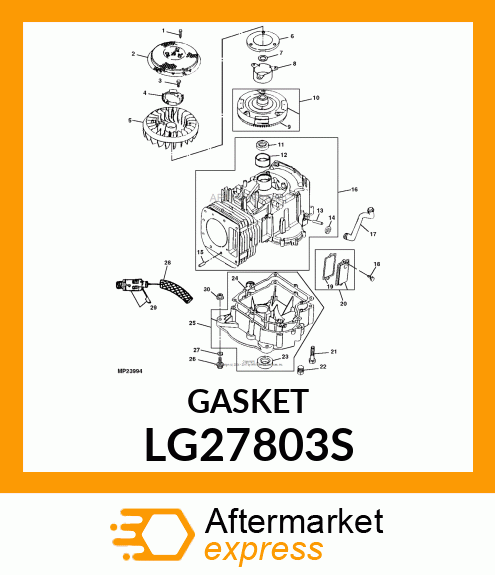 GASKET, GASKET, VALVE COVER LG27803S