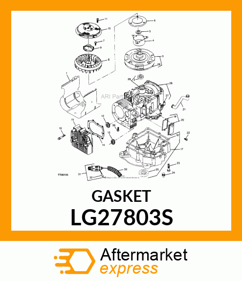 GASKET, GASKET, VALVE COVER LG27803S