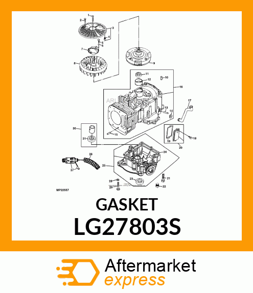 GASKET, GASKET, VALVE COVER LG27803S