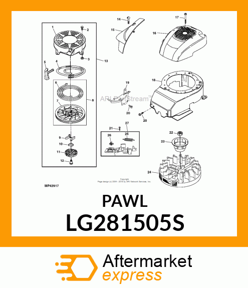 PAWL, RACHET LG281505S