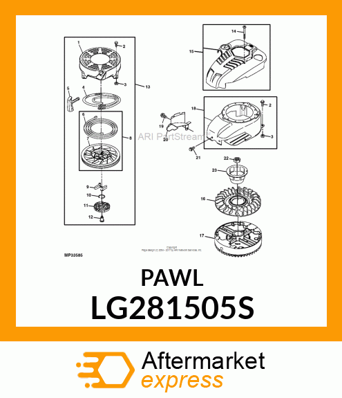 PAWL, RACHET LG281505S