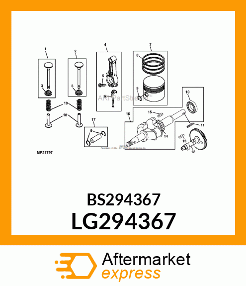 Connecting Rod - ROD, CONNECTING ASSEMBLY LG294367