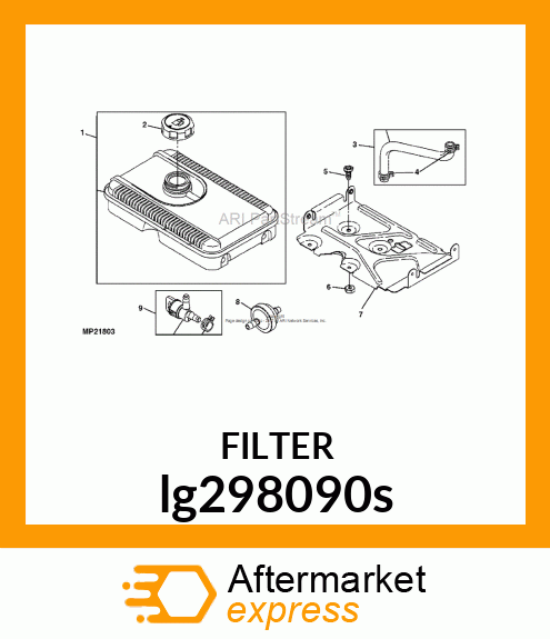 FUEL FILTER, FILTER, FUEL lg298090s