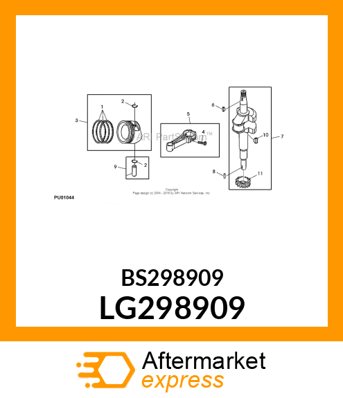 PIN, COUNTERWEIGHT LG298909